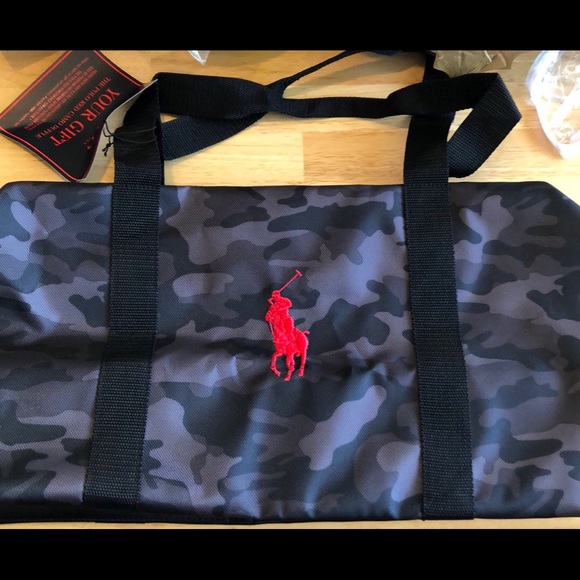 polo red duffle bag
